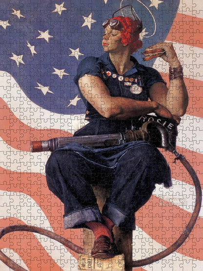 Norman Rockwell: Rosie the Riveter 500-Piece Jigsaw Puzzle