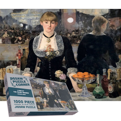 A Bar at the Folies-Bergère Famous Fine Art Jigsaw Puzzle by Édouard Manet