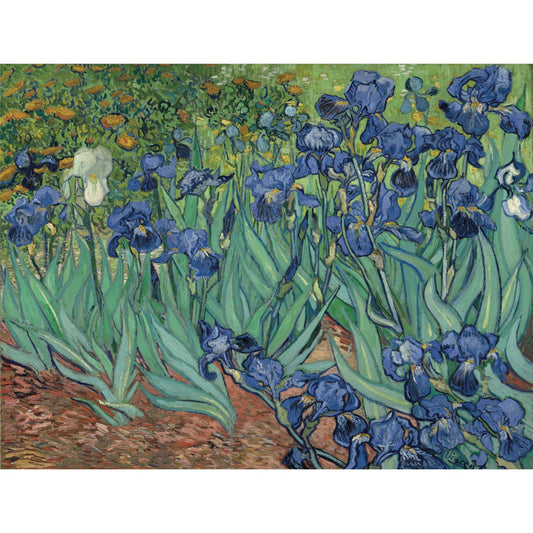 Irises Famous Fine Art Floral Jigsaw Puzzle by Vincent Van Gogh