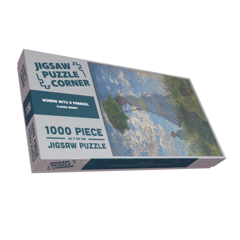 Woman with a Parasol by Claude Monet 1000 or 500 Piece Jigsaw Puzzle