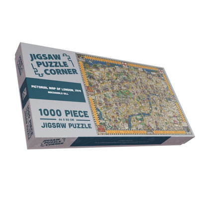 Pictorial Map of London, 1914 – MacDonald Gill 1000 or 500 Piece Jigsaw Puzzle