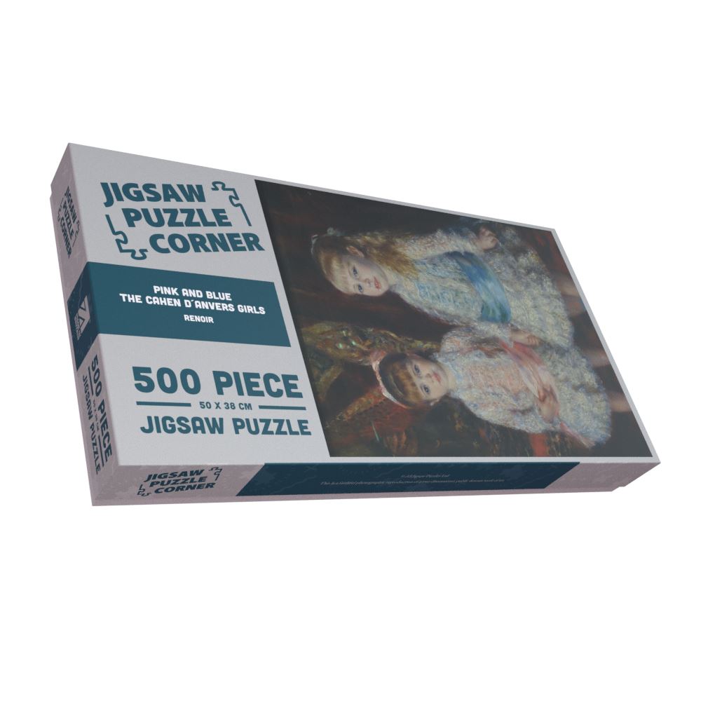 Pink and Blue - The Cahen d´Anvers Girls -  Pierre-Auguste Renoir 1000 or 500 Piece Jigsaw Puzzle