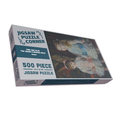 Pink and Blue - The Cahen d´Anvers Girls -  Pierre-Auguste Renoir 1000 or 500 Piece Jigsaw Puzzle