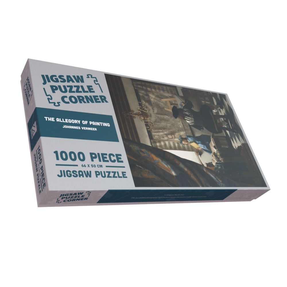 Johannes Vermeer’s The Allegory of Painting  1000 or 500 Piece Jigsaw Puzzle