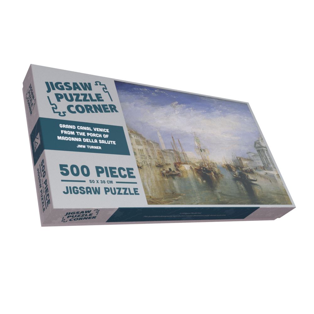 JMW Turner - Grand Canal Venice, from the Porch of Madonna della Salute  1000 or 500 Piece Jigsaw Puzzle