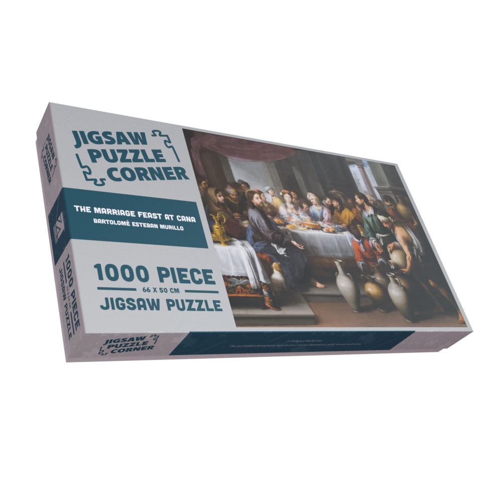 The Marriage Feast at Cana - Bartolomé Esteban Murillo 1000 or 500 Piece Jigsaw Puzzle