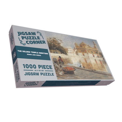 Painting of the Golden Temple, Amritsar, by Edwin Lord Weeks 1000 or 500 Piece Jigsaw Puzzle