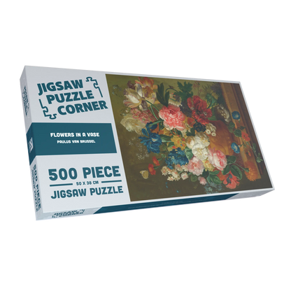 Flowers in a Vase Jigsaw Puzzle - Paulus van Brussel