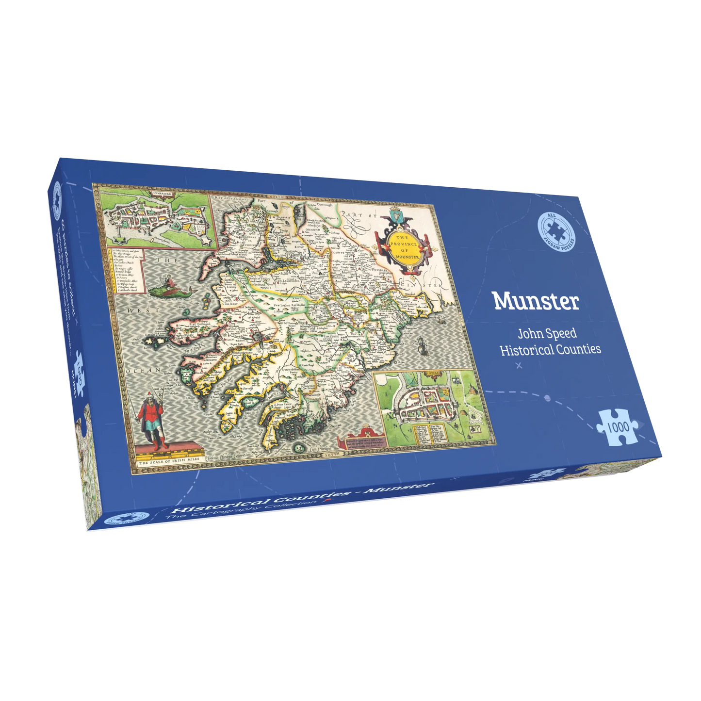 Munster Historical Map 1000 Piece Jigsaw Puzzle (1610)