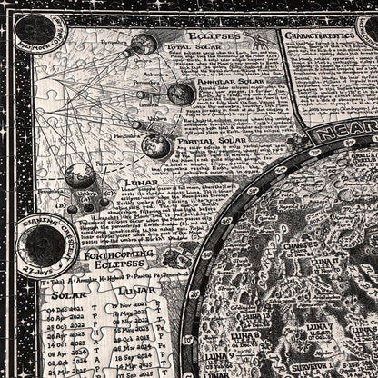 Moon Map 1000 Piece Jigsaw Puzzle