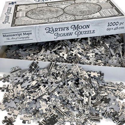 Moon Map 1000 Piece Jigsaw Puzzle