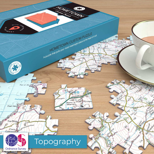 Hometown Personalised UK Map Jigsaw Puzzle