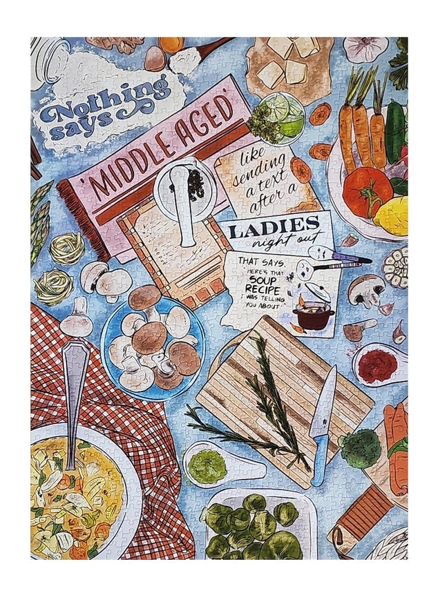 Nothing Says Middle Aged - 1000 Piece Soft Touch Jigsaw Puzzle