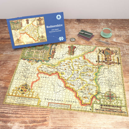 Radnorshire Historical Map 1000 Piece Jigsaw Puzzle (1610)