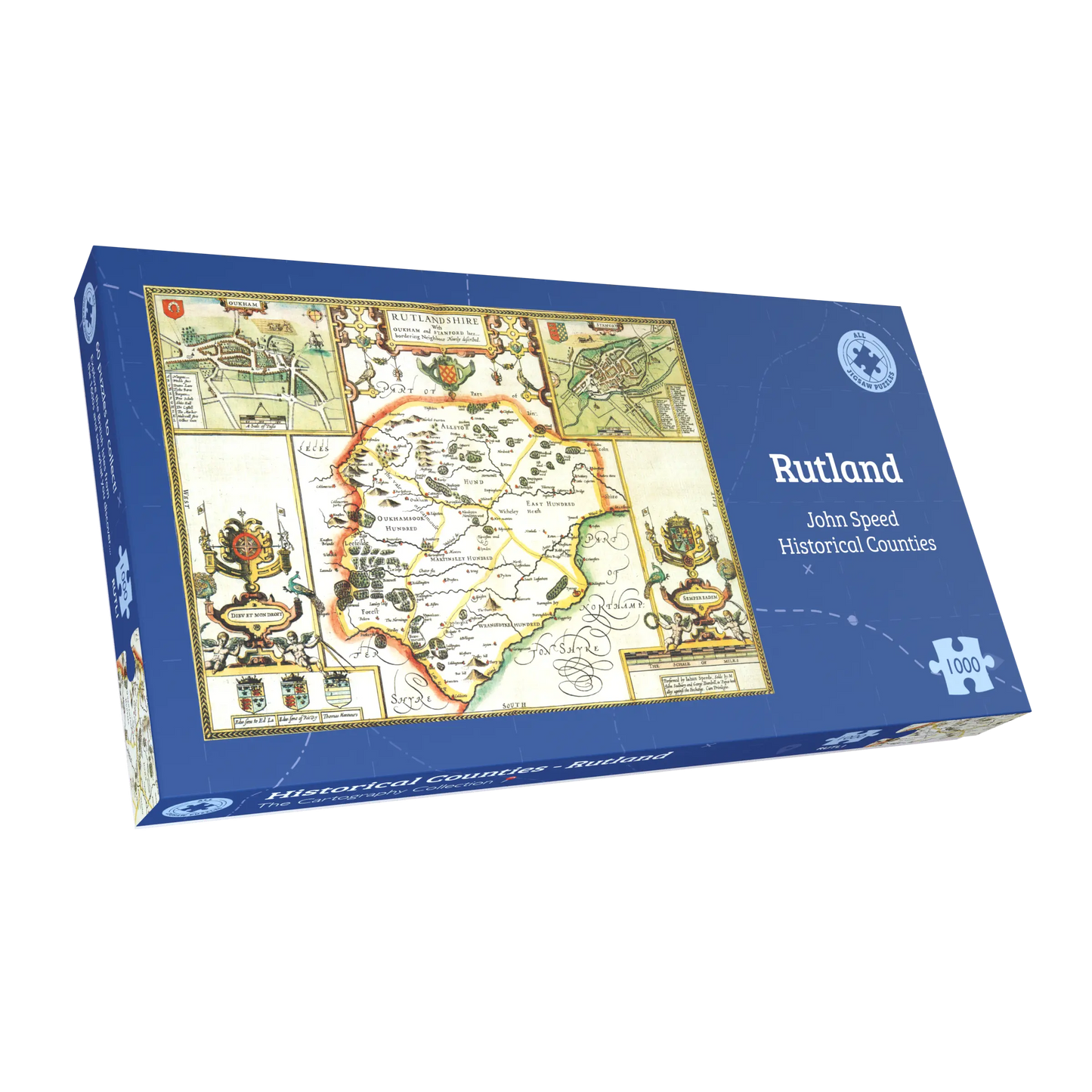 Rutland Historical Map 1000 Piece Jigsaw Puzzle (1610)