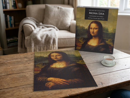 Mona Lisa by Leonardo da Vinci 300 Piece Wooden Jigsaw Puzzle