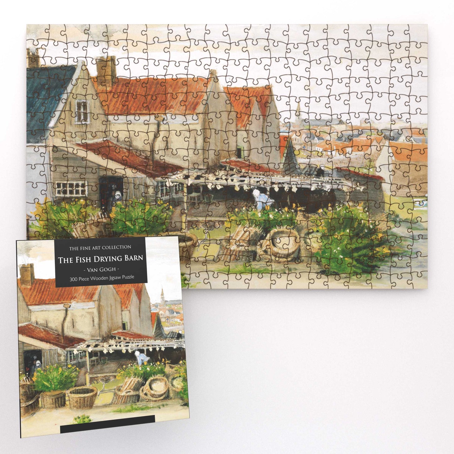 The Fish Drying Barn by Van Gogh 300 Piece Wooden Jigsaw Puzzle