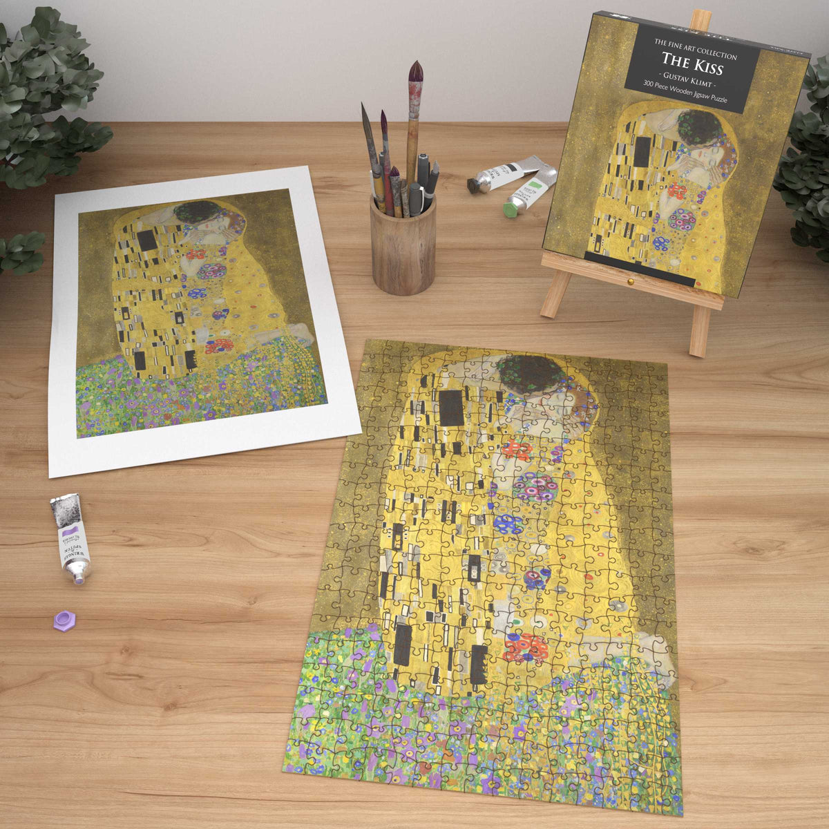 The Kiss by Gustav Klimt 300 Piece Jigsaw Puzzle