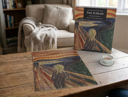 The Scream by Edvard Munch 300 Piece Wooden Jigsaw Puzzle