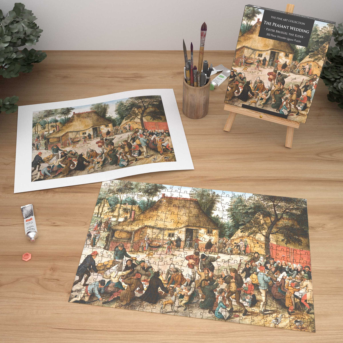 The Peasant Wedding 300 Piece Wooden Jigsaw Puzzle