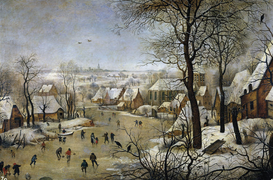 Winter Landscape with a Bird Trap - 300 Piece Wooden Jigsaw Puzzle