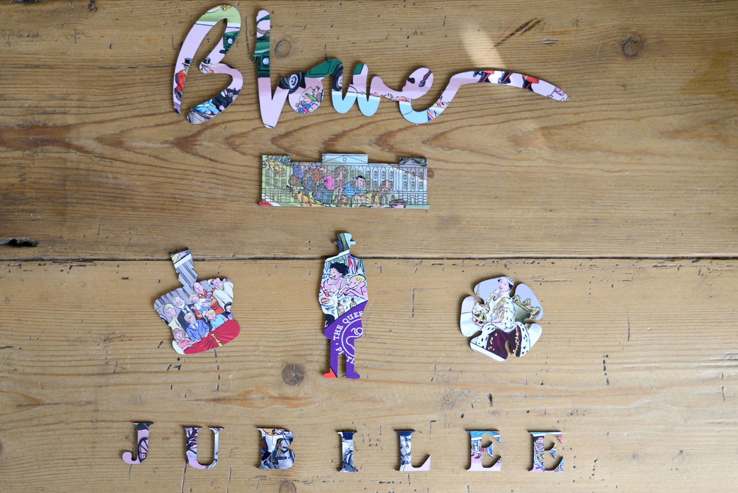 The Queen's Platinum Jubilee 2022 According to Blower 1000 or 300 Piece Jigsaw Puzzle