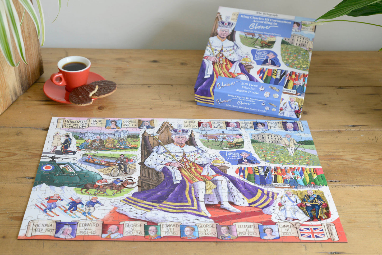 King Charles III Coronation According to Blower 1000 or 300 Piece Jigsaw Puzzle