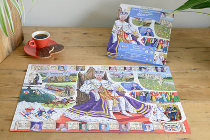 King Charles III Coronation According to Blower 1000 or 300 Piece Jigsaw Puzzle