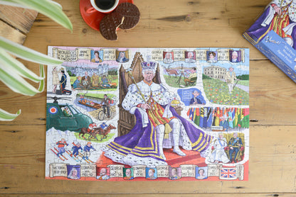 King Charles III Coronation According to Blower 1000 or 300 Piece Jigsaw Puzzle