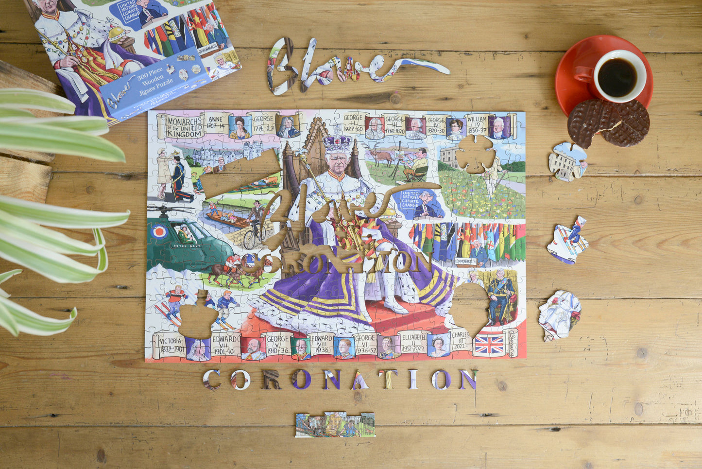 King Charles III Coronation According to Blower 1000 or 300 Piece Jigsaw Puzzle