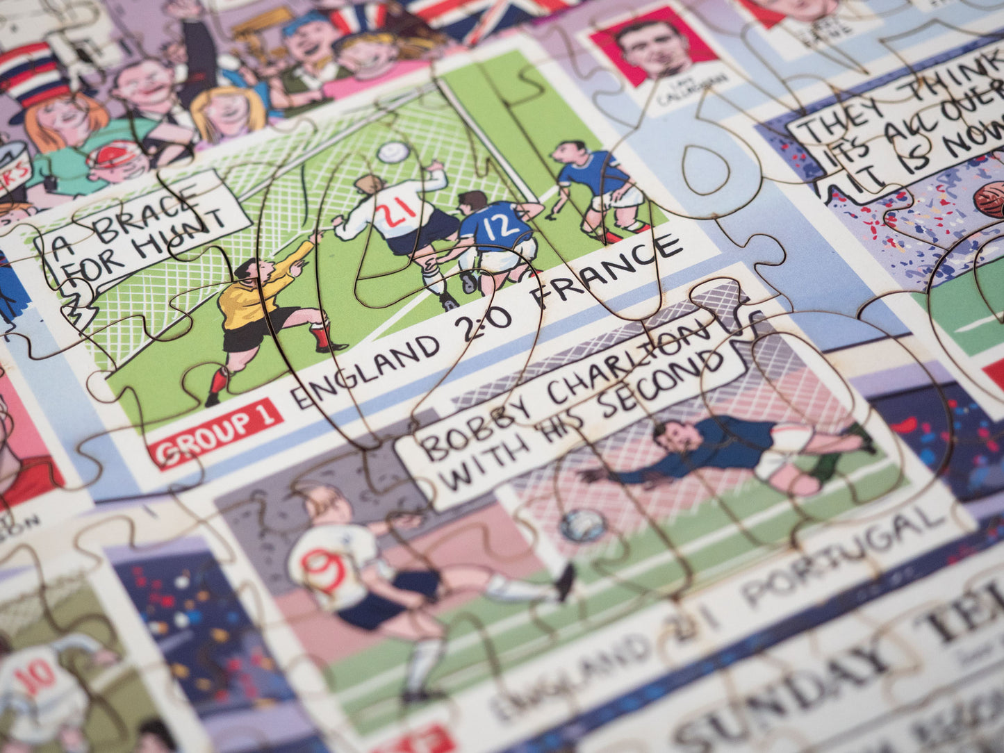 PRE-ORDER Daily Telegraph 1966 England's Road to Victory - According to Blower 1000 Piece Jigsaw Puzzle