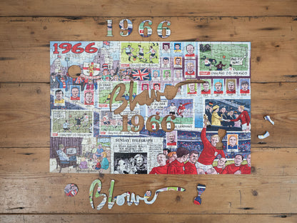 PRE-ORDER Daily Telegraph 1966 England's Road to Victory - According to Blower 1000 Piece Jigsaw Puzzle