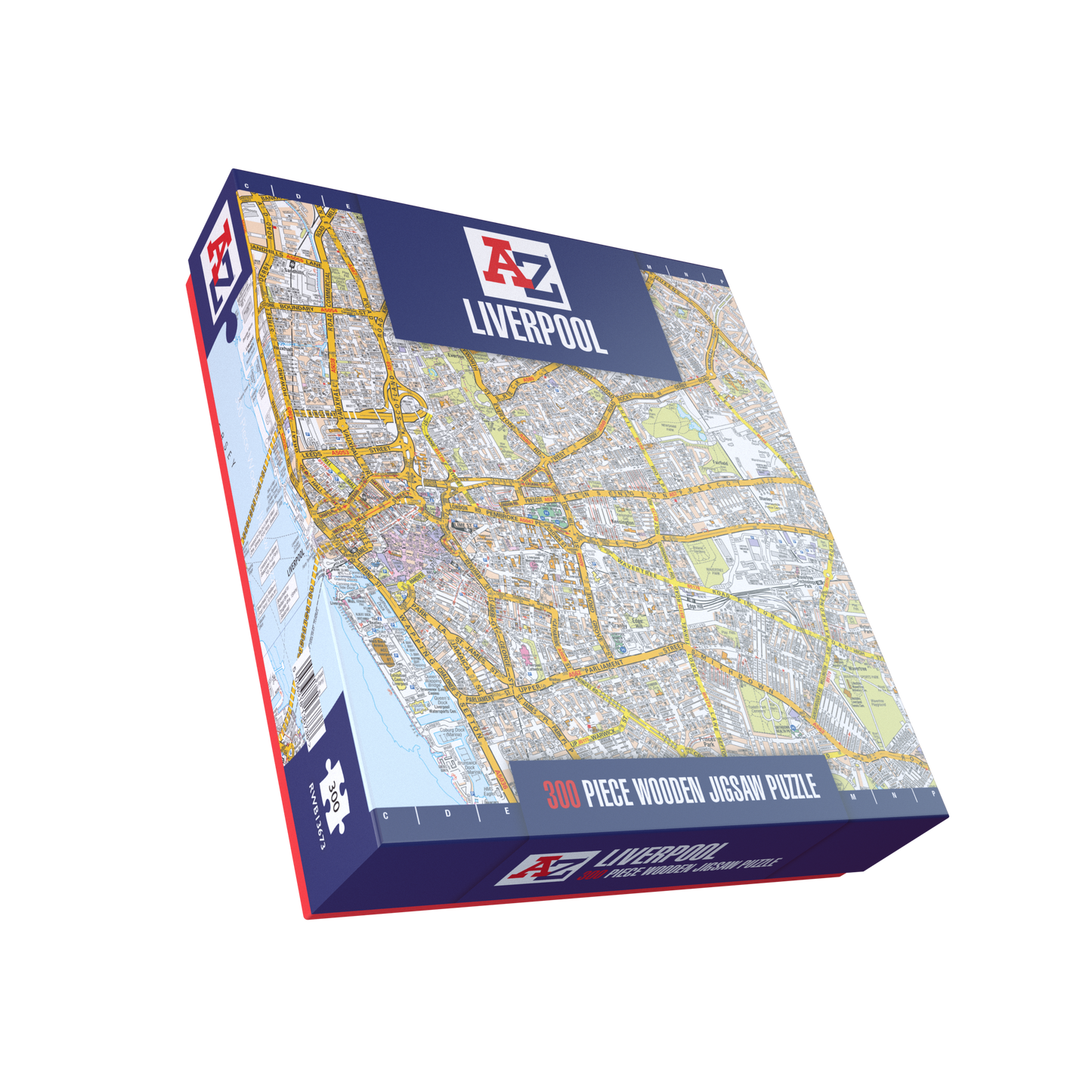 A-Z Map of Liverpool 1000 or 300 Piece Jigsaw