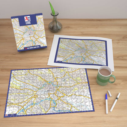 A-Z Map of Leeds 1000 or 300 Piece Jigsaw