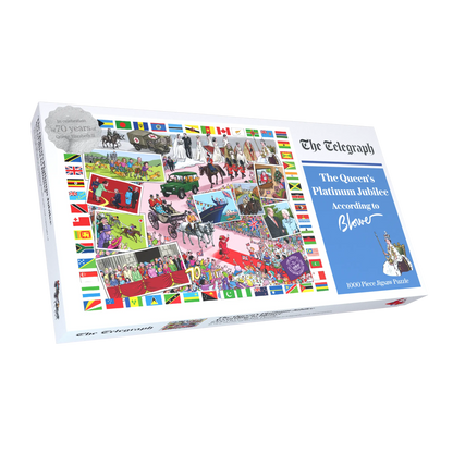 The Queen's Platinum Jubilee 2022 According to Blower 1000 or 300 Piece Jigsaw Puzzle