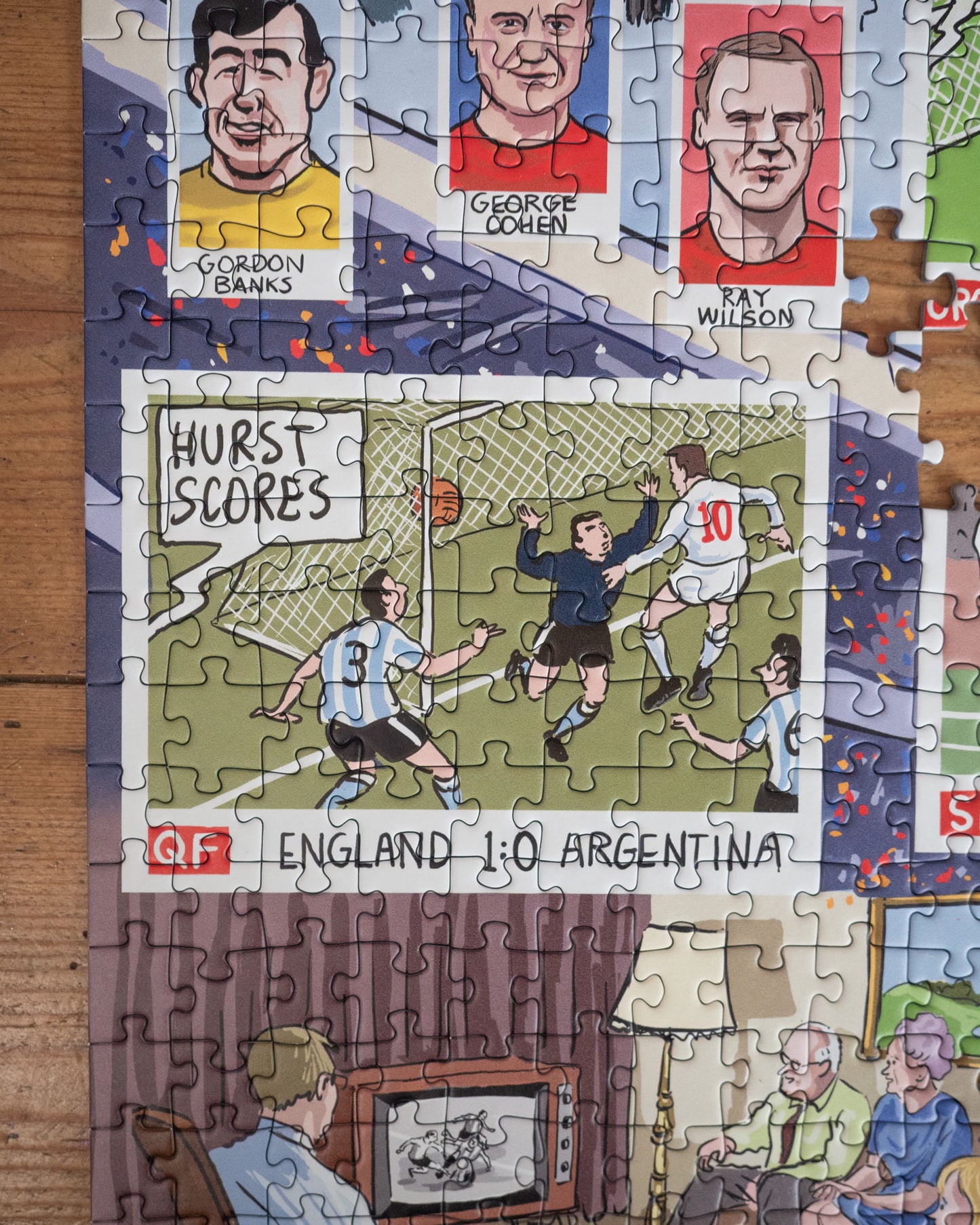 PRE-ORDER Daily Telegraph 1966 England's Road to Victory - According to Blower 1000 Piece Jigsaw Puzzle