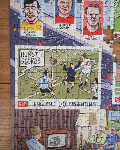 PRE-ORDER Daily Telegraph 1966 England's Road to Victory - According to Blower 1000 Piece Jigsaw Puzzle
