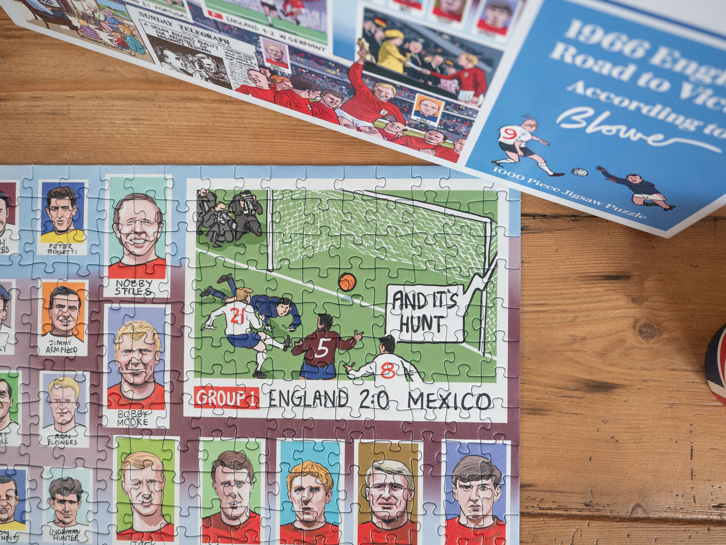 PRE-ORDER Daily Telegraph 1966 England's Road to Victory - According to Blower 1000 Piece Jigsaw Puzzle