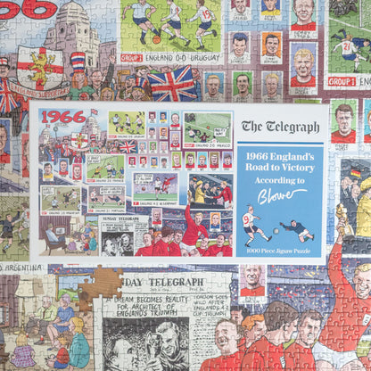 PRE-ORDER Daily Telegraph 1966 England's Road to Victory - According to Blower 1000 Piece Jigsaw Puzzle