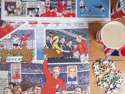PRE-ORDER Daily Telegraph 1966 England's Road to Victory - According to Blower 1000 Piece Jigsaw Puzzle