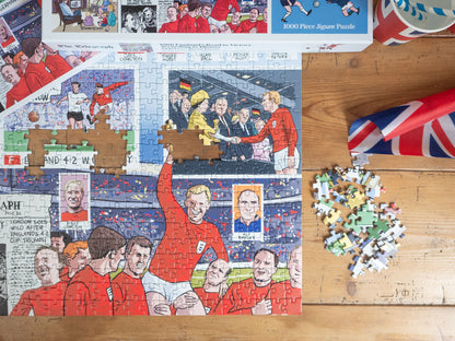 PRE-ORDER Daily Telegraph 1966 England's Road to Victory - According to Blower 1000 Piece Jigsaw Puzzle