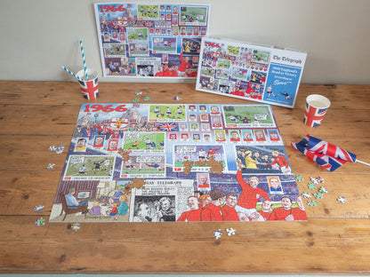PRE-ORDER Daily Telegraph 1966 England's Road to Victory - According to Blower 1000 Piece Jigsaw Puzzle