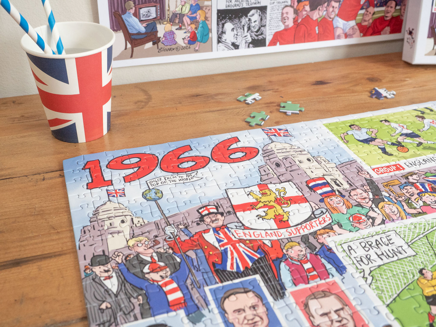 PRE-ORDER Daily Telegraph 1966 England's Road to Victory - According to Blower 1000 Piece Jigsaw Puzzle