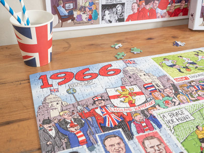 PRE-ORDER Daily Telegraph 1966 England's Road to Victory - According to Blower 1000 Piece Jigsaw Puzzle