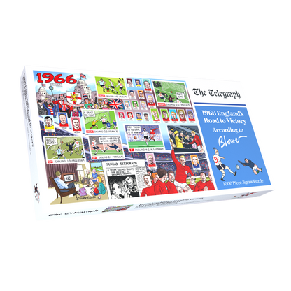 PRE-ORDER Daily Telegraph 1966 England's Road to Victory - According to Blower 1000 Piece Jigsaw Puzzle