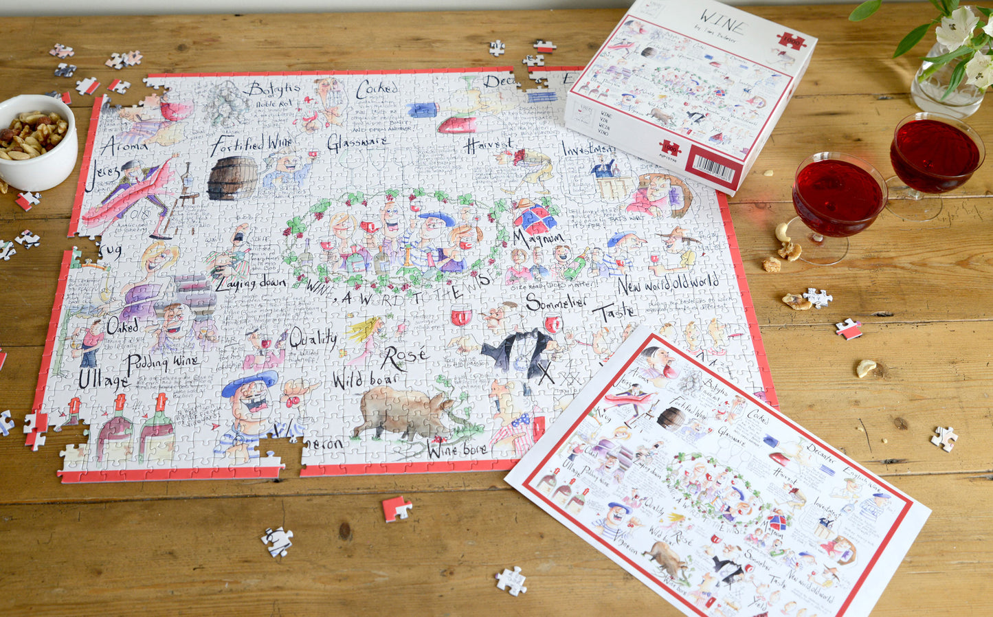 Wine - Tim Bulmer 1000 Piece Jigsaw Puzzle