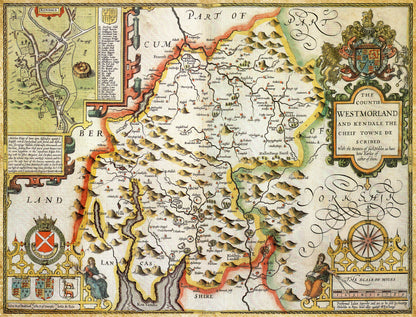 Westmoreland Historical Map 1000 Piece Jigsaw Puzzle (1610)