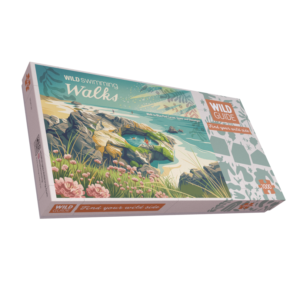 Wild Swimming Blue Pool Corner, Gower and Glamorgan 1000 Piece Jigsaw Puzzle