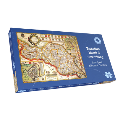 Yorkshire North & East Riding Map 1000 Piece Jigsaw Puzzle (1610)
