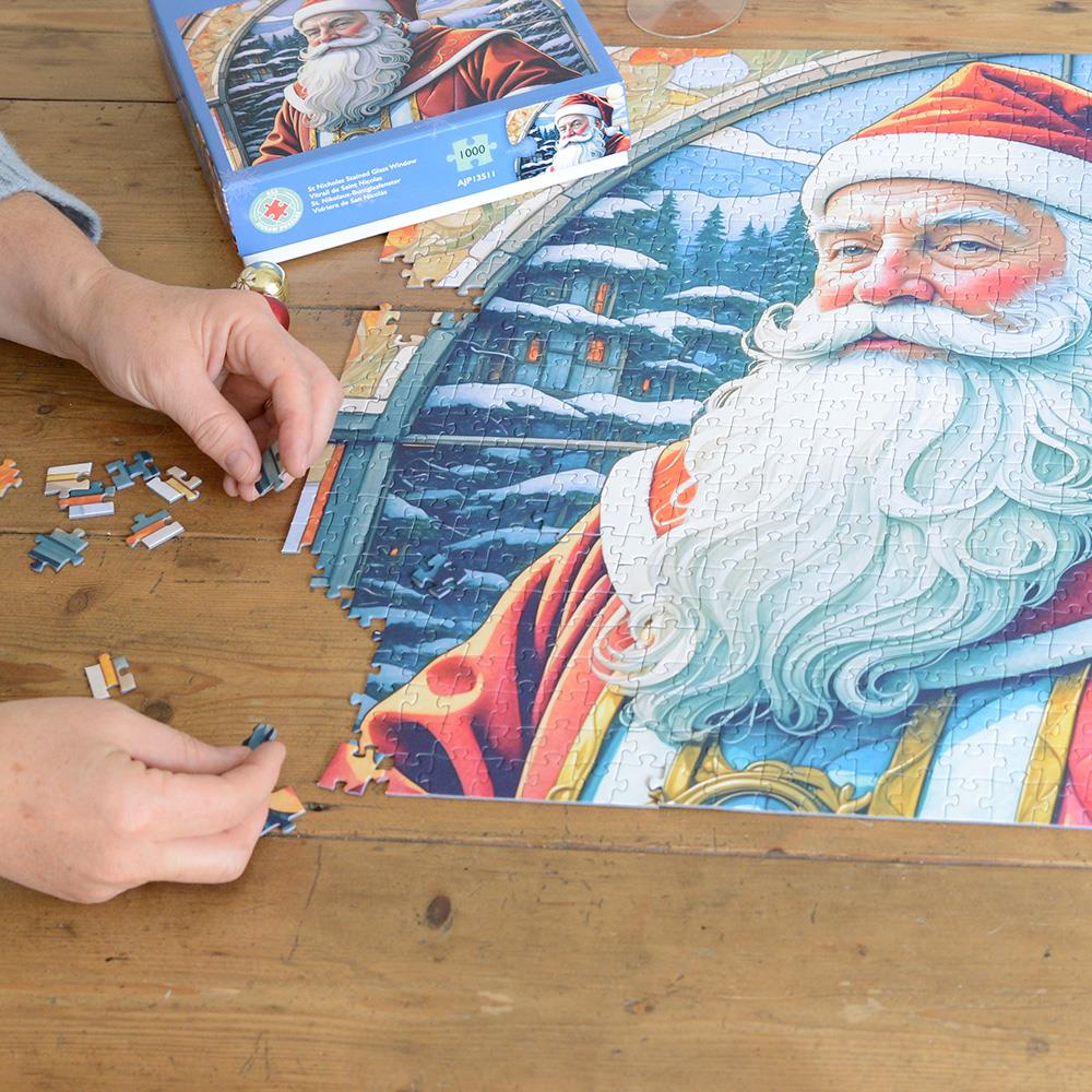 St Nicholas Stained Glass Window 1000 Piece Jigsaw